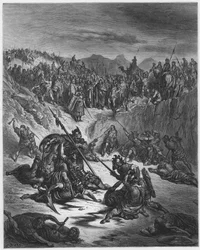 Kampf zwischen den Champions von Isch-Boschet und David